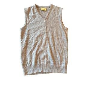 Vintage Campus Mens Blue V-Neck Sweater Vest‎ Made In USA Medium